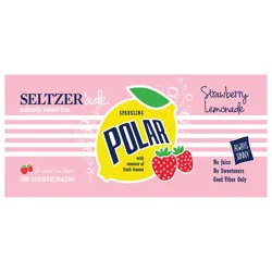 Polar Seltzer'ade - 8pk 12oz - Strawberry Lemonade