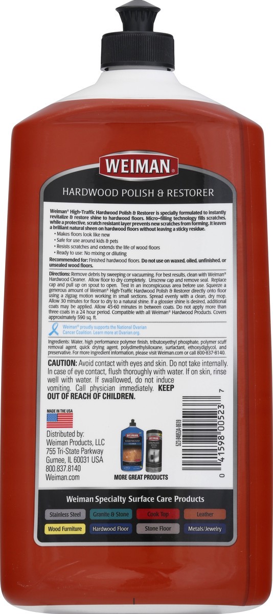 slide 10 of 10, Weiman Hardwood Polish & Restorer, 27 oz