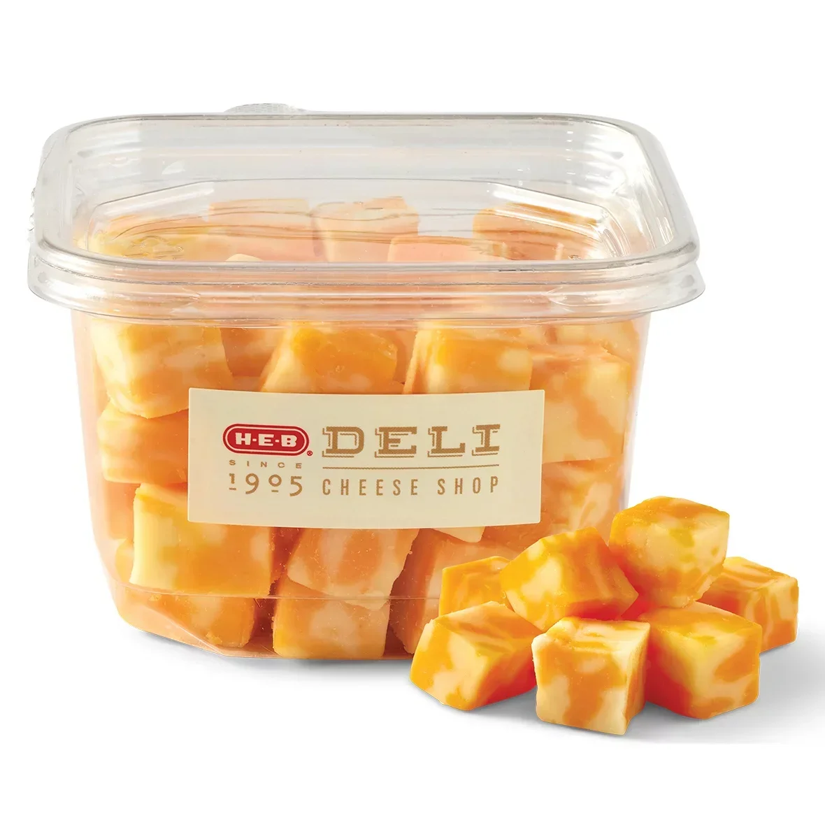 slide 1 of 1, H-E-B Deli Colby Jack Cheese Cubes, per lb