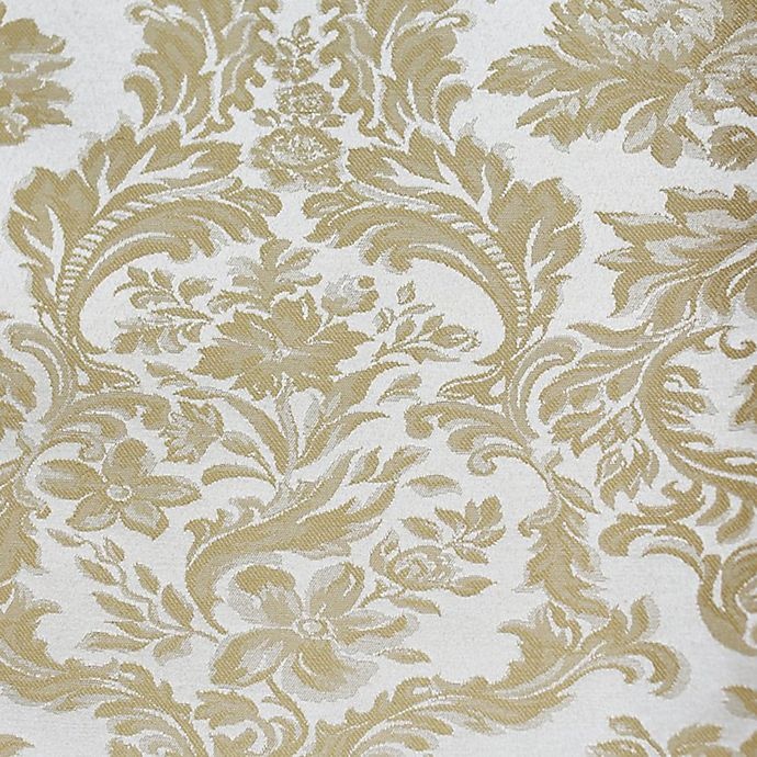 slide 2 of 2, Ultimate Textile Miranda Damask Oblong Tablecloth - Champagne, 60 in x 108 in
