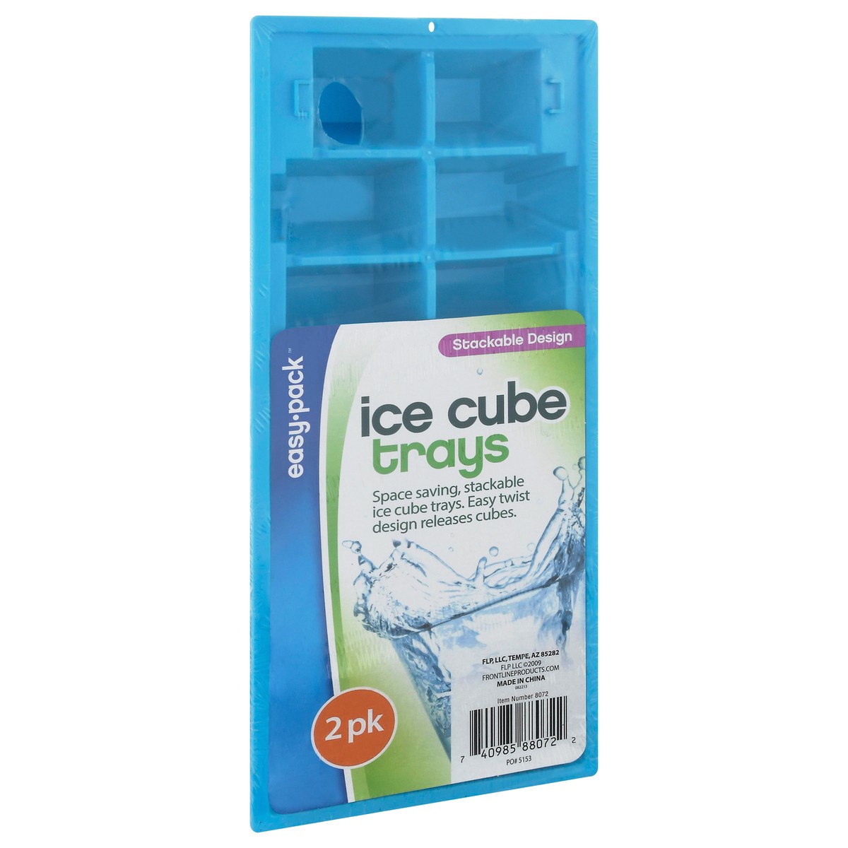 slide 2 of 9, Easy Pack 2 Pack Stackable Design Ice Cube Trays 2 ea, 2 ct