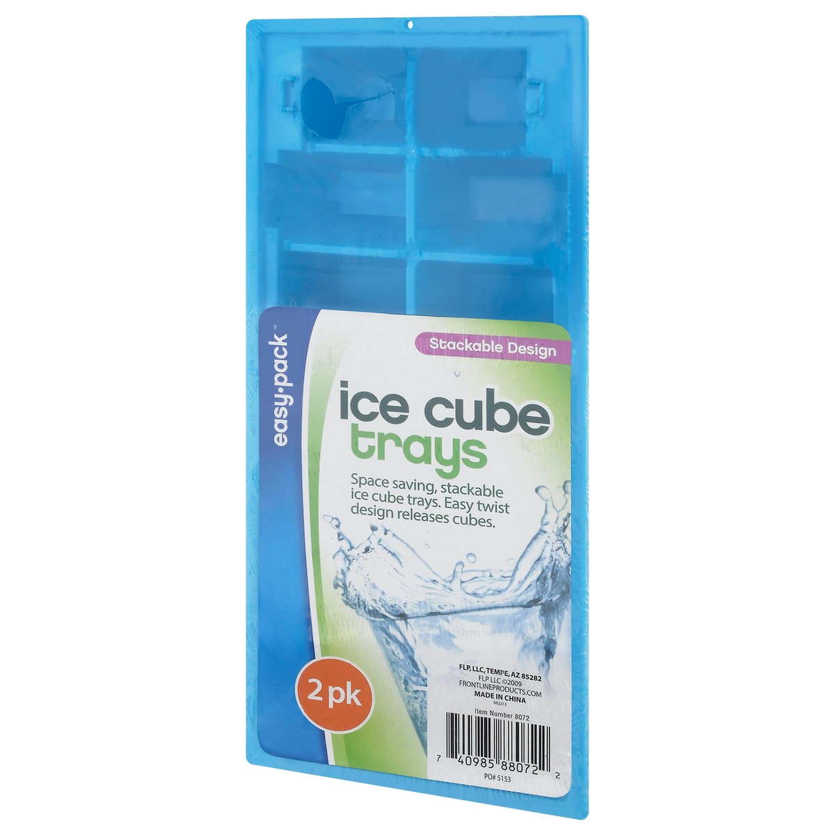 slide 3 of 9, Easy Pack 2 Pack Stackable Design Ice Cube Trays 2 ea, 2 ct