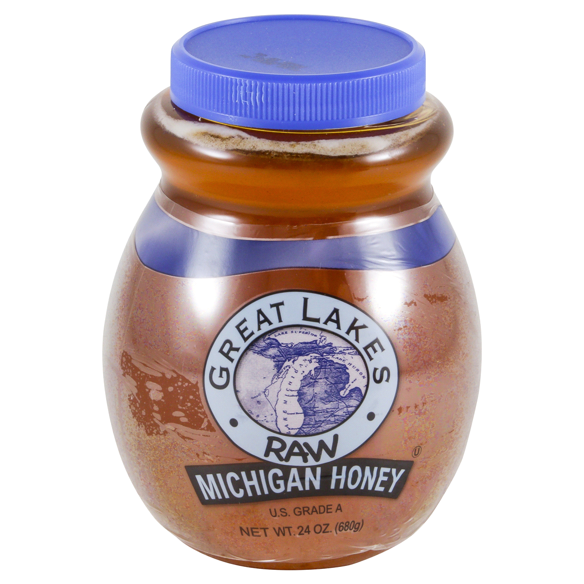 slide 1 of 4, Great Lakes Raw Michigan Honey, 24 oz, 24 oz