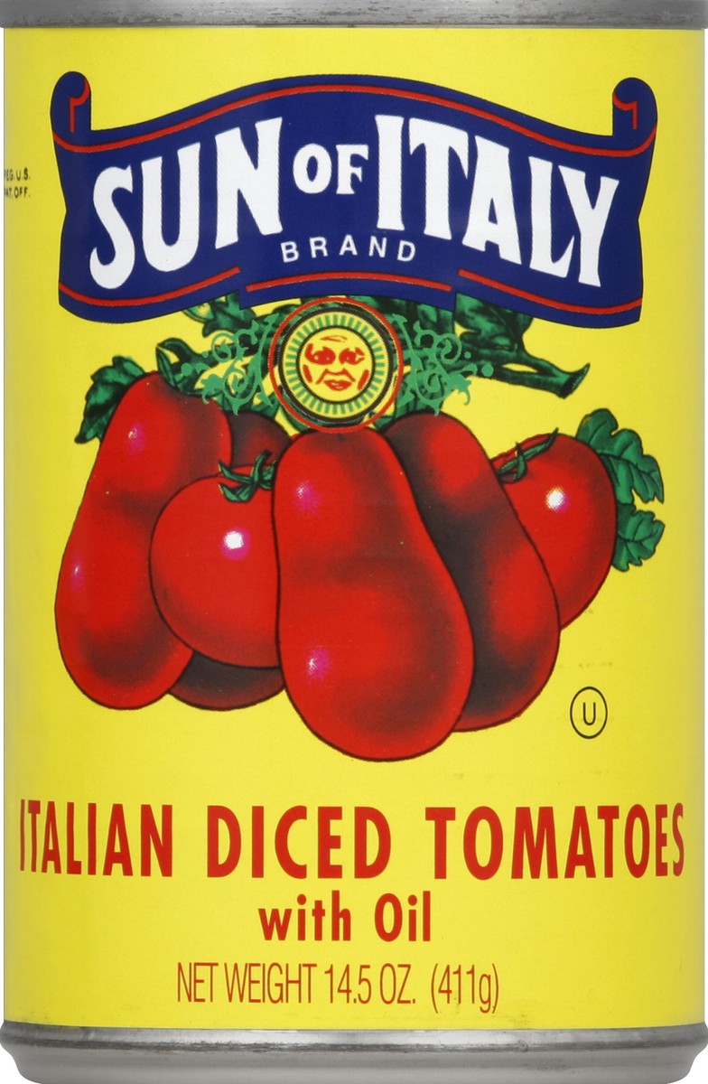 slide 2 of 2, Sun of Italy Italian Diced Tomatoes, 14.5 oz