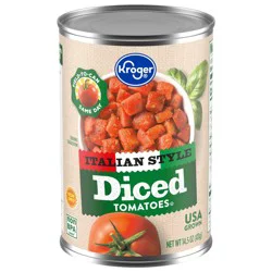 Kroger Italian Style Diced Tomatoes, 14.5 oz