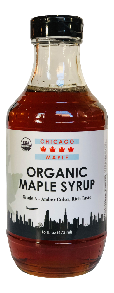 slide 1 of 1, Mackinac Bluffs Maple Farms Organic Chicago Maple Syrup, 16 fl oz