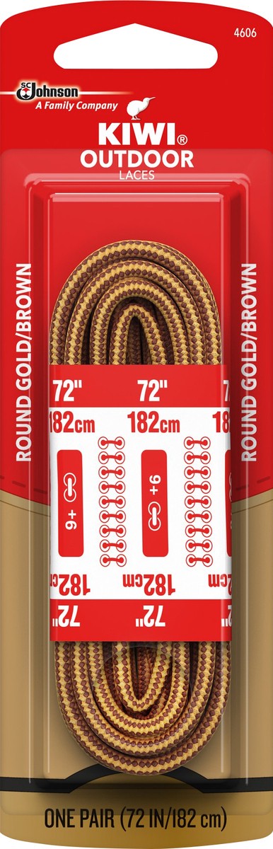 slide 2 of 6, Kiwi Brown Boot Lace 72", 1 ct