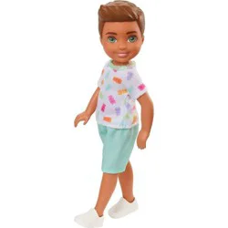 Barbie Chelsea Boy Doll In Colorful T-Shirt, 3+