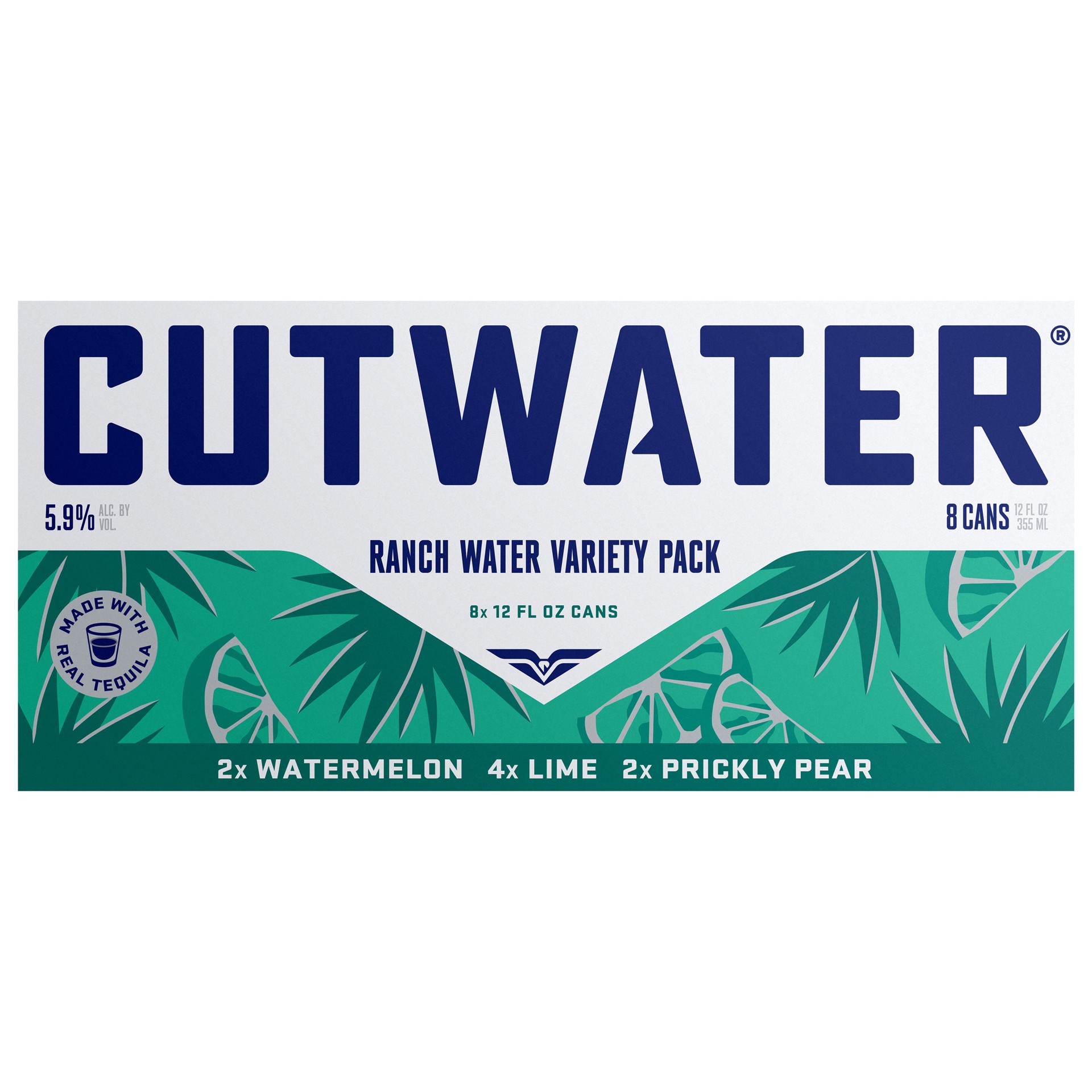 slide 2 of 2, Cutwater Spirits Ranch Water Variety Rtd 8 Pack, 12 fl oz, 12 oz