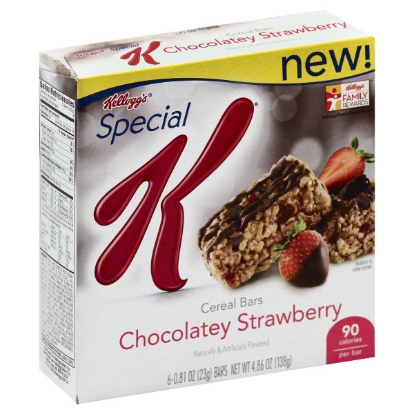 slide 1 of 1, Kellogg's Special K Chocolately Strawberry Cereal Bars, 6 ct; 4.86 oz