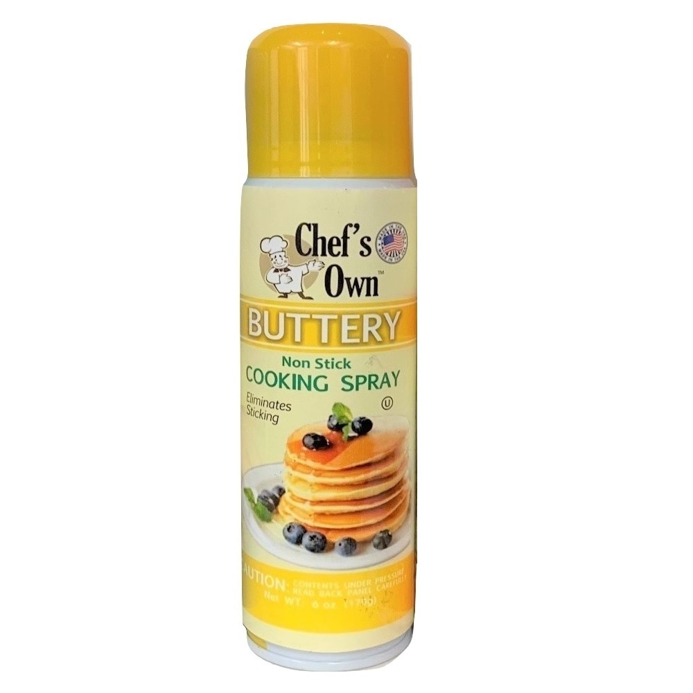 slide 1 of 1, Chef's Own Butter Flavor Cooking Spray, 6 oz