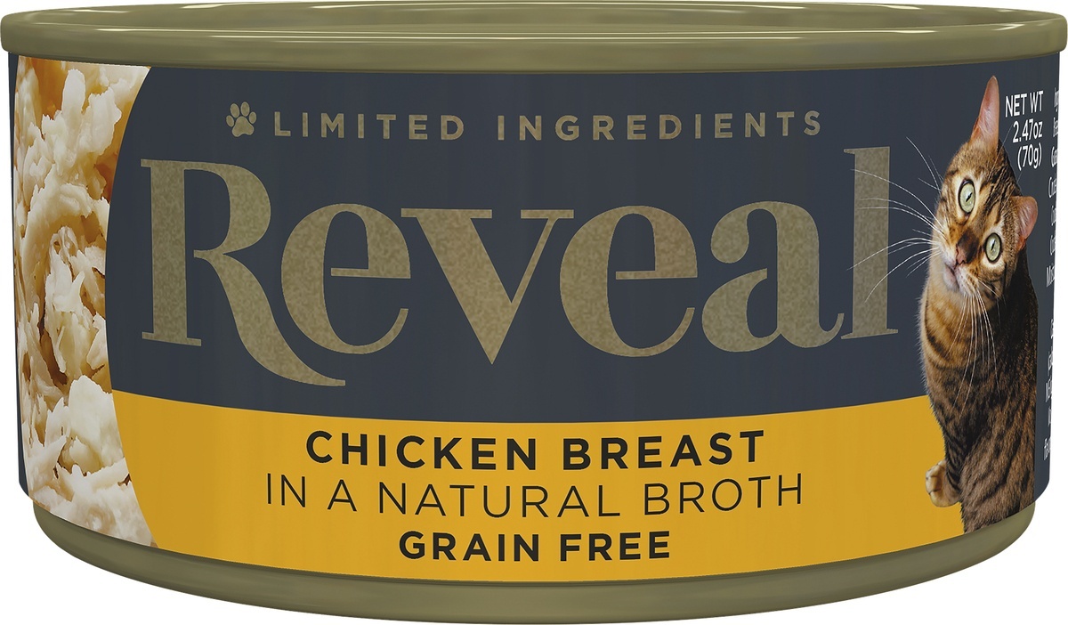 Reveal Chicken Breast in Natural Broth Cat Food 2.47 oz Shipt