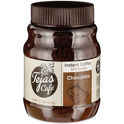 slide 1 of 1, Tejas Cafe Chocolate Instant Coffee, 8 oz