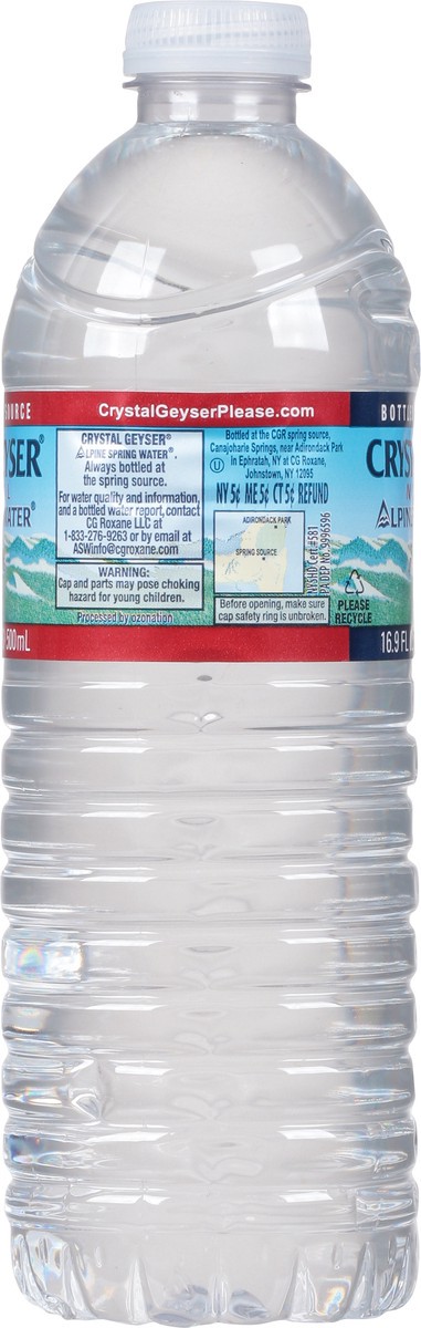 slide 9 of 10, Crystal Geyser Natural Alpine Spring Water - 16.9 fl oz, 16.9 fl oz