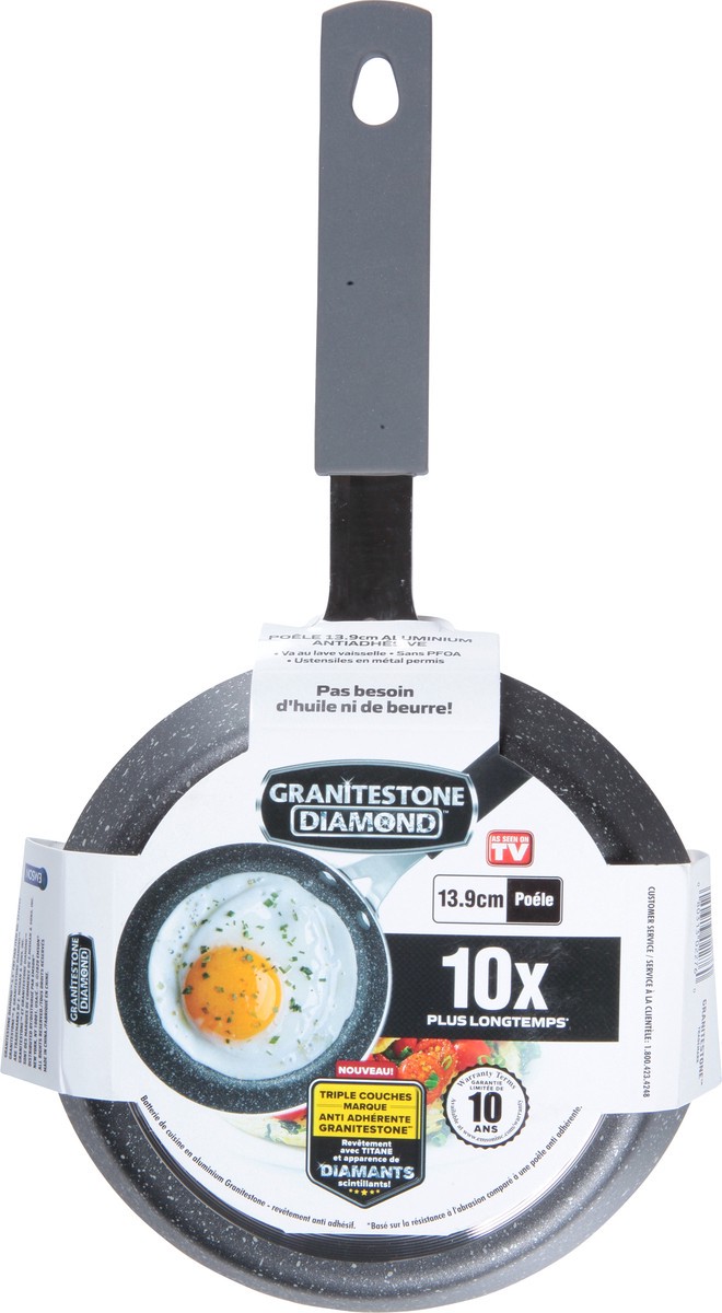 slide 6 of 9, Granitestone Diamond Non-Stick Aluminum 5.5 Inch Fry Pan 1 ea, 1 ct