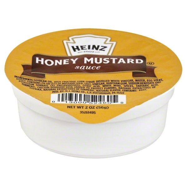 slide 1 of 1, Heinz Honey Mustard Cup, 2 oz