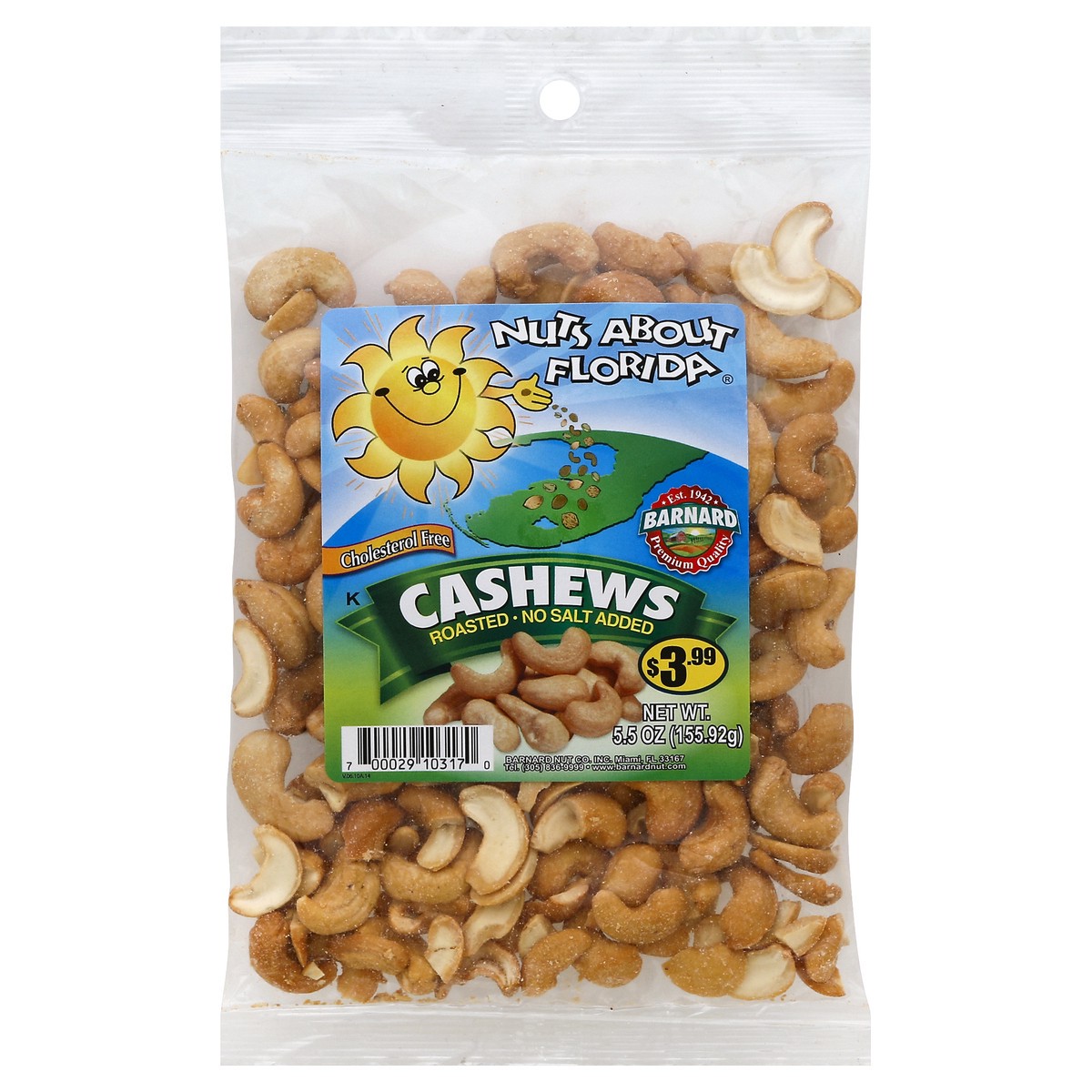 slide 4 of 4, Nuts About Florida Cashews 5.5 oz, 5.5 oz