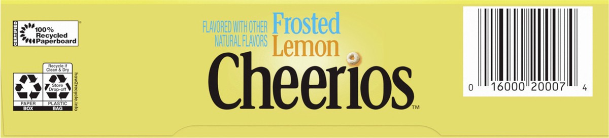 slide 6 of 9, Cheerios Frosted Lemon Cheerios Cereal, Gluten Free Cereal With Whole Grain Oats, Limited Edition, 10.9 oz, 10.9 oz