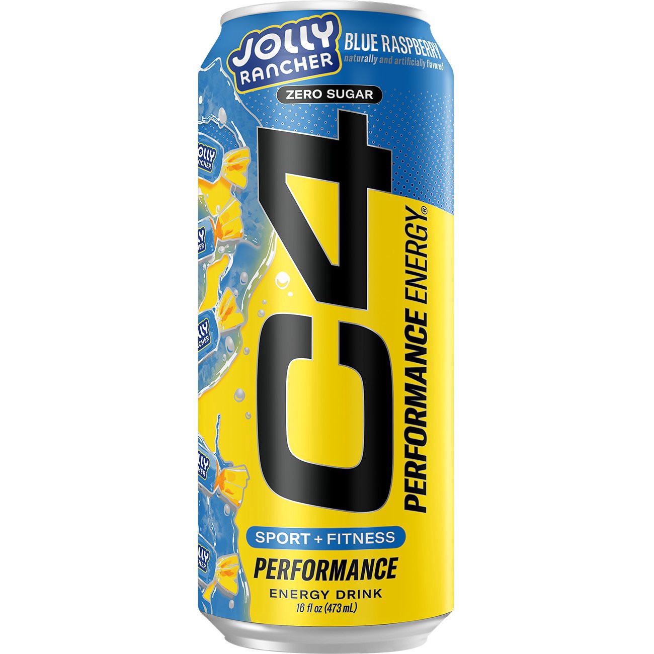 slide 1 of 1, C4 Zero Sugar Energy Drink - Jolly Rancher Blue Raspberry, 16 oz