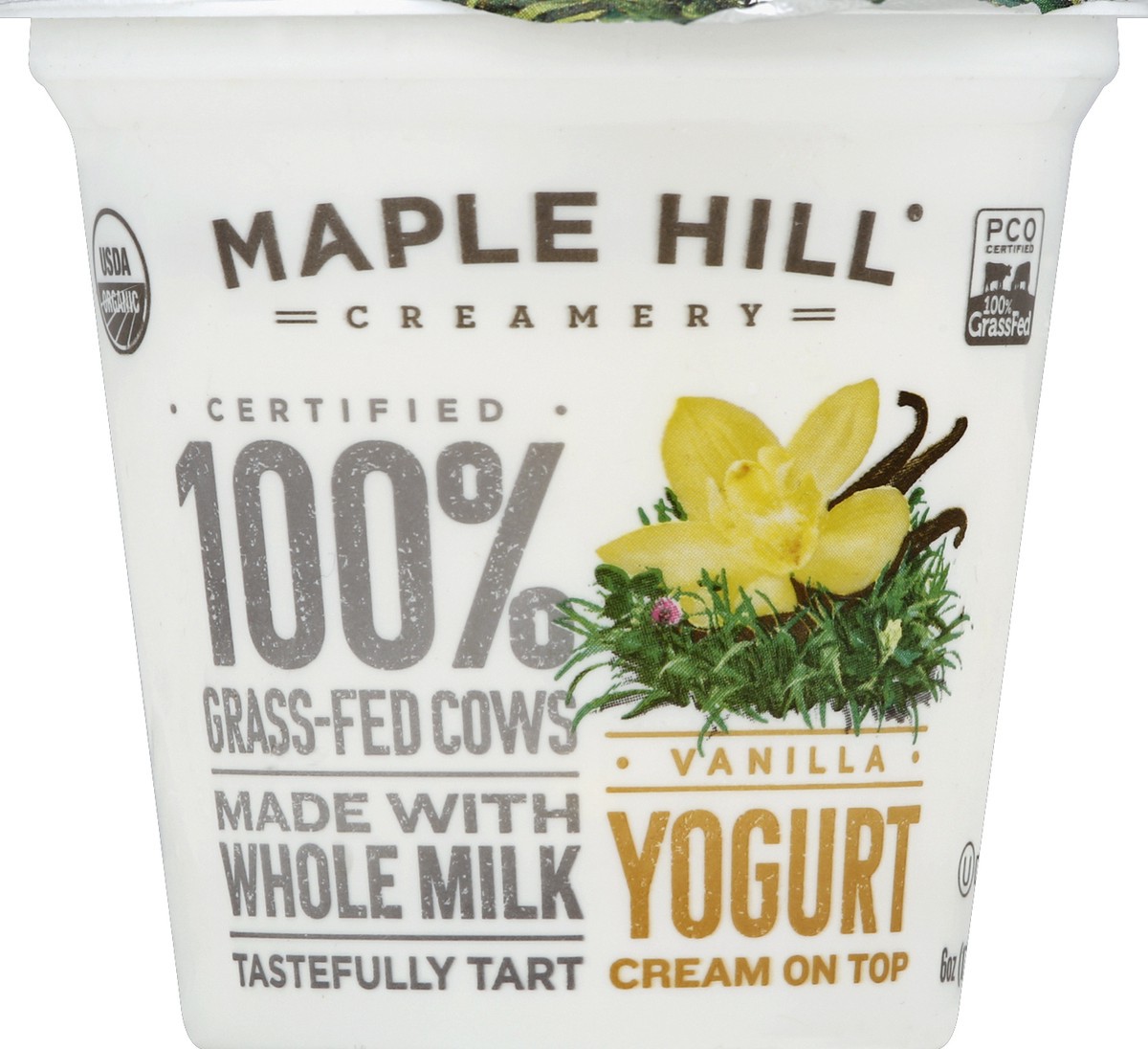 slide 2 of 3, Maple Hill Creamery Organic Vanilla Creamline Yogurt, 6 oz