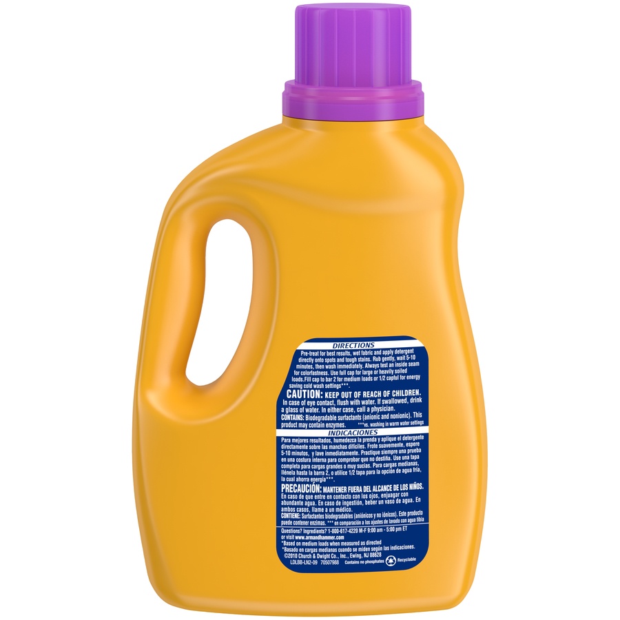 slide 4 of 4, ARM & HAMMER Oxi Clean Odor Blaster Laundry Detergent, 61.25 fl oz