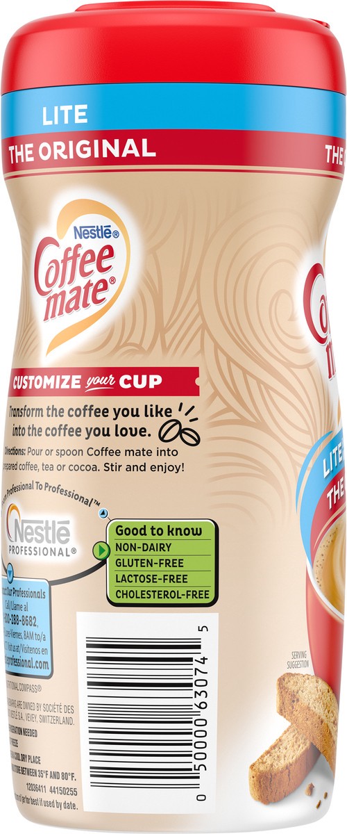 slide 7 of 9, NESTLE COFFEE MATE Coffee Creamer Original Lite, Powder Creamer, 11 oz. Canister, 11 oz