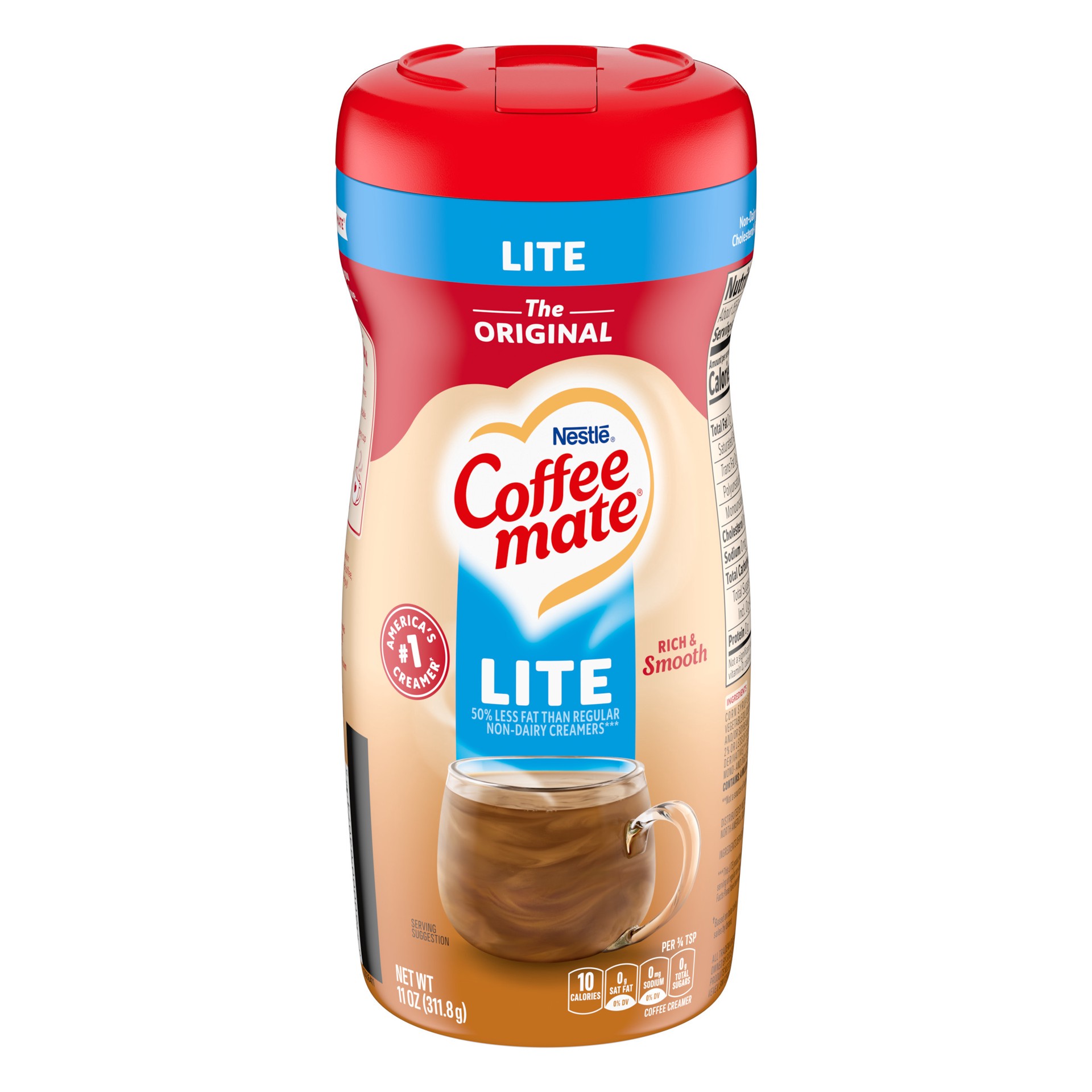 slide 1 of 9, NESTLE COFFEE MATE Coffee Creamer Original Lite, Powder Creamer, 11 oz. Canister, 11 oz