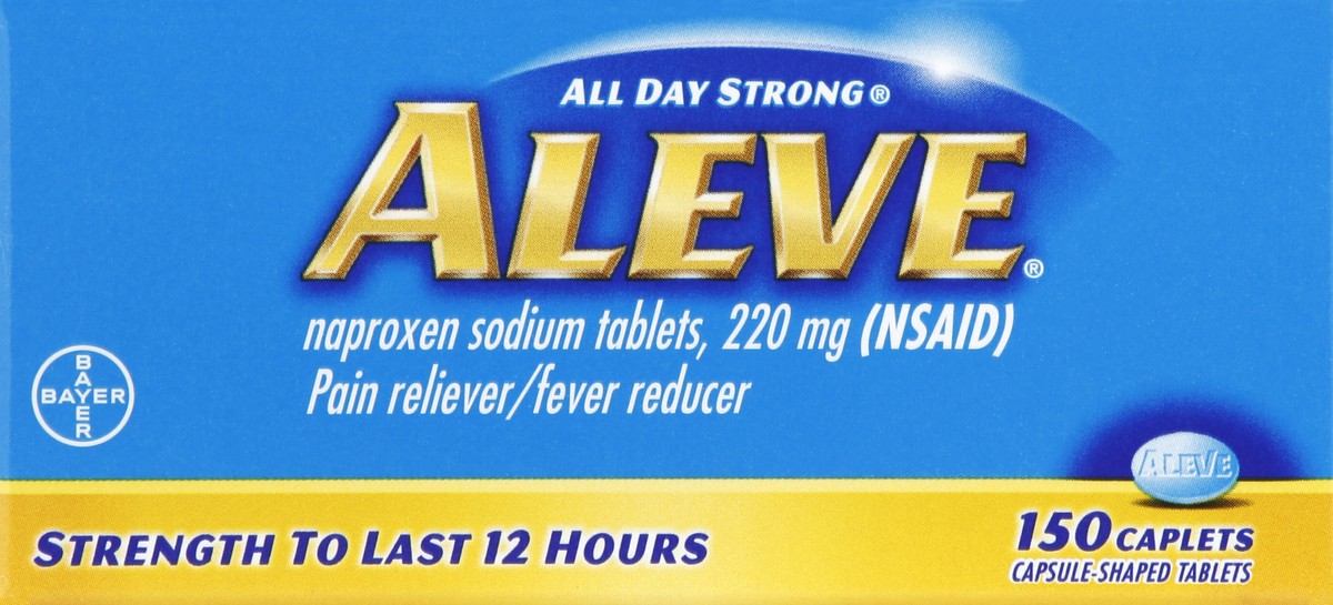 slide 4 of 5, Aleve Pain Reliever/Fever Reducer 150 ea, 150 ct
