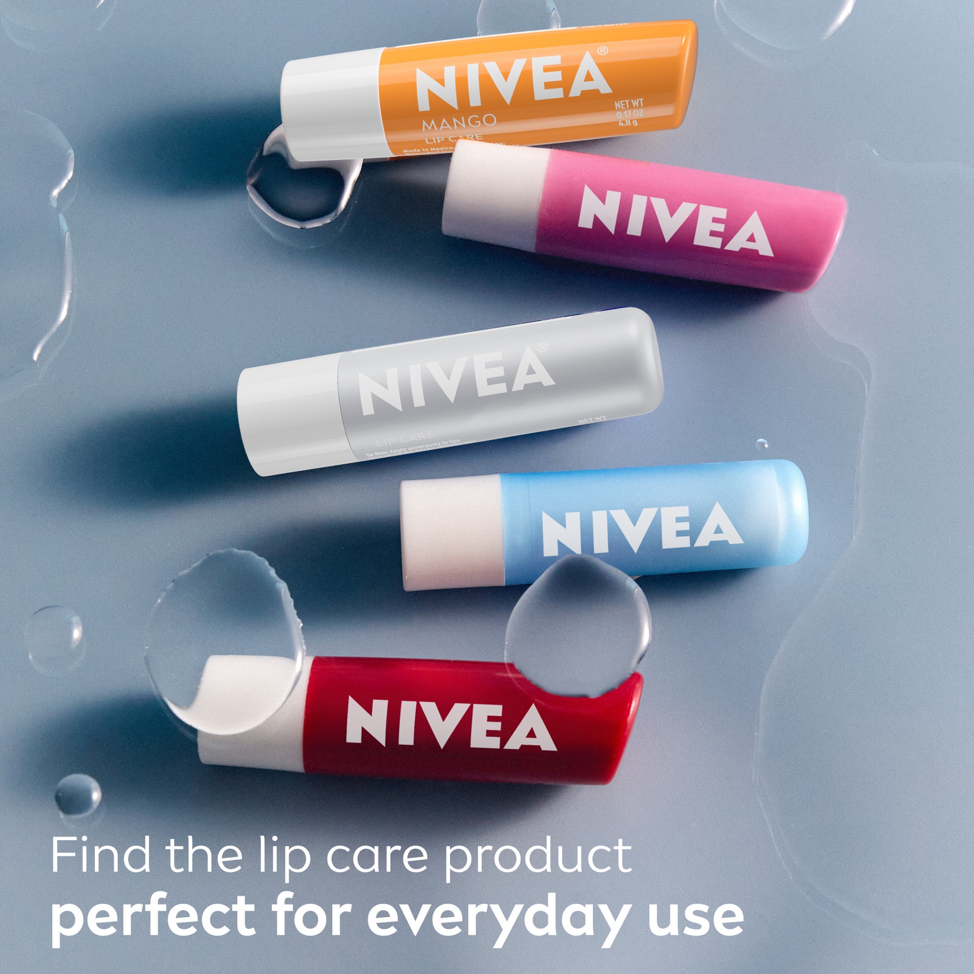 slide 3 of 9, Nivea Lip Care, Mango, 0.17 oz