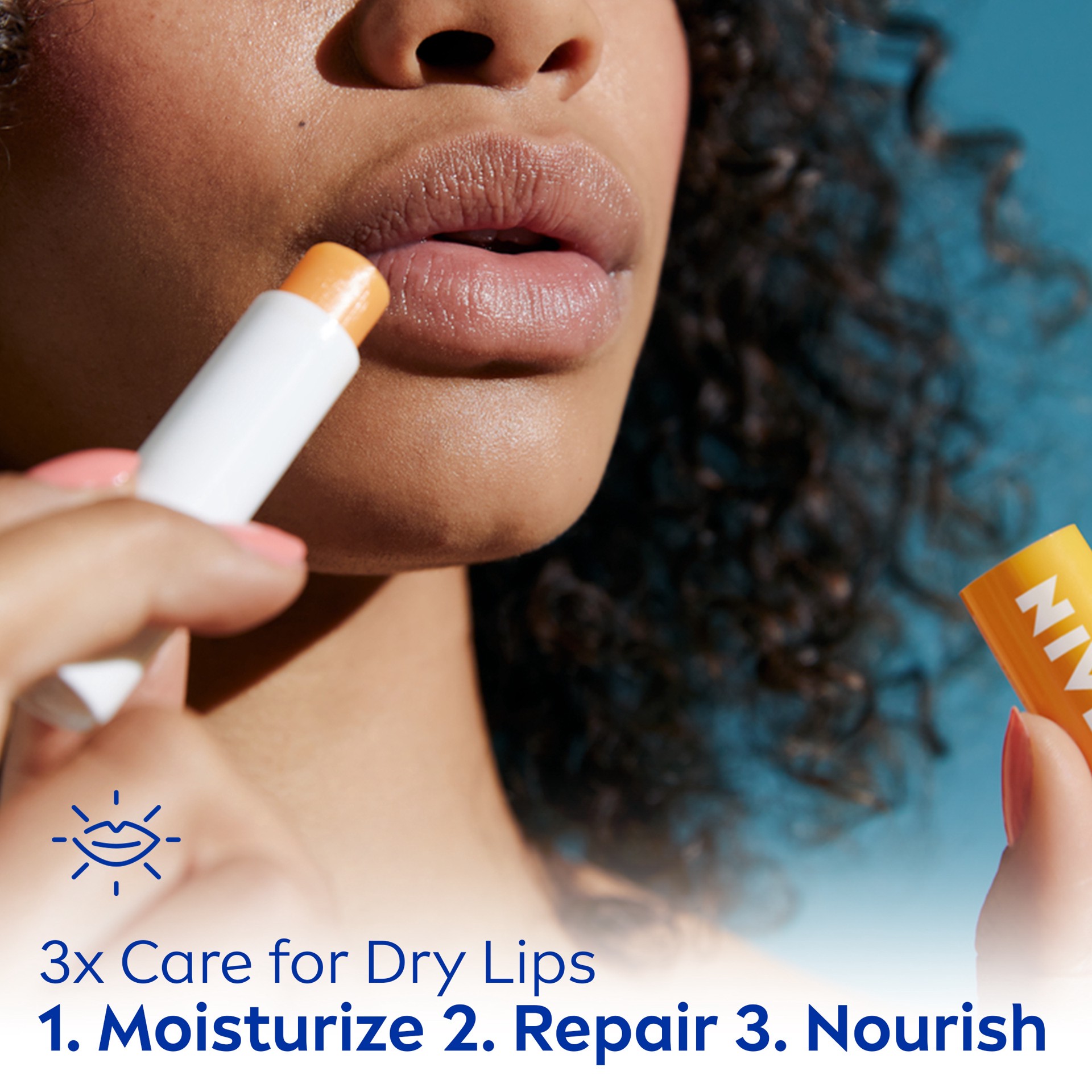 slide 9 of 9, Nivea Lip Care, Mango, 0.17 oz