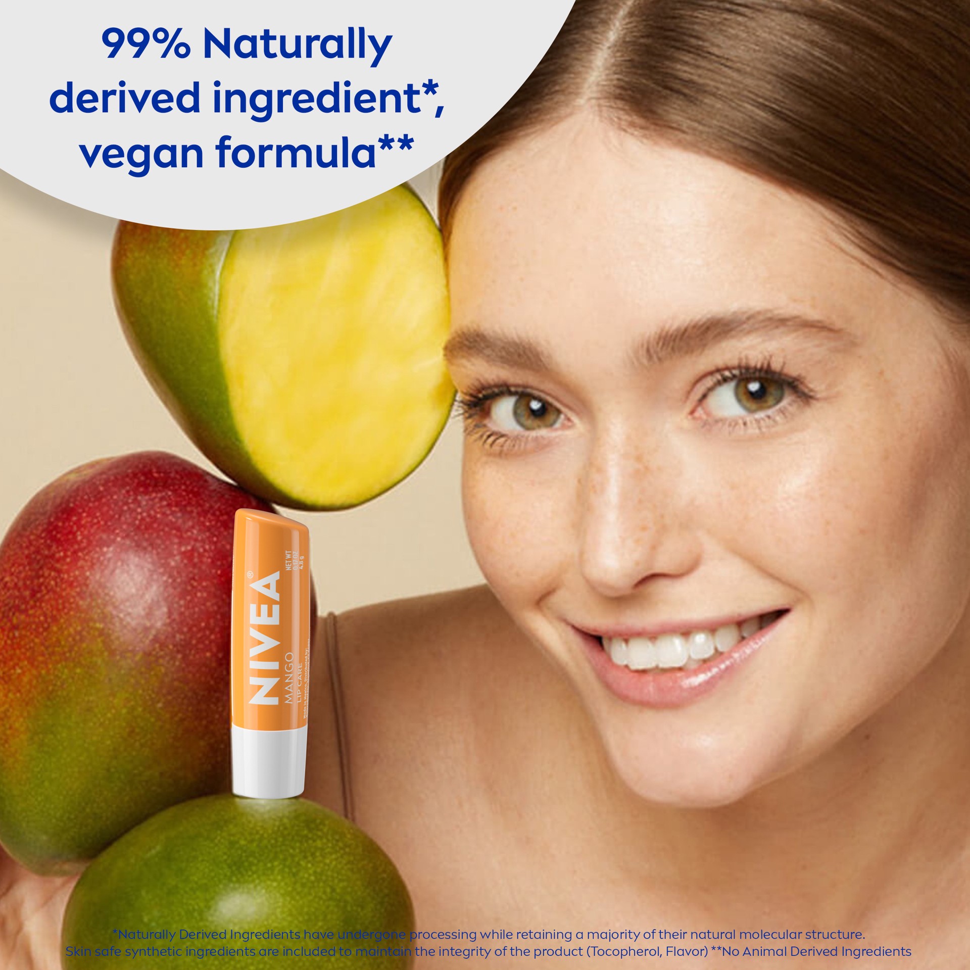 slide 6 of 9, Nivea Lip Care, Mango, 0.17 oz