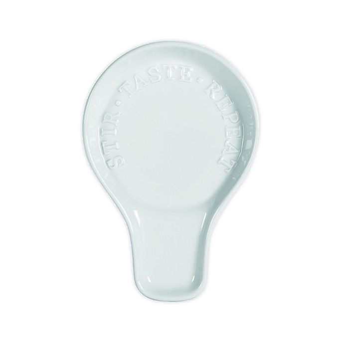 slide 1 of 1, Everyday White by Fitz and Floyd Bistro Spoon Rest, 1 ct