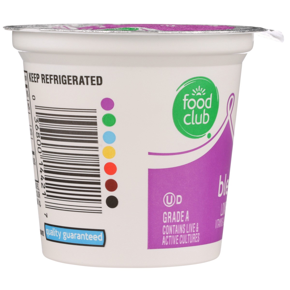 slide 6 of 9, Food Club Peach Blended Lowfat Yogurt, 6 oz