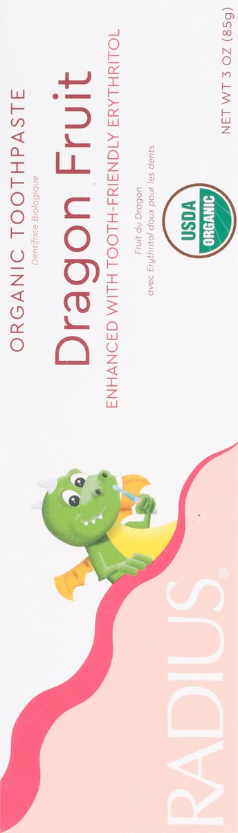 slide 2 of 9, Radius Organic Dragon Fruit Toothpaste 3 oz, 3 oz