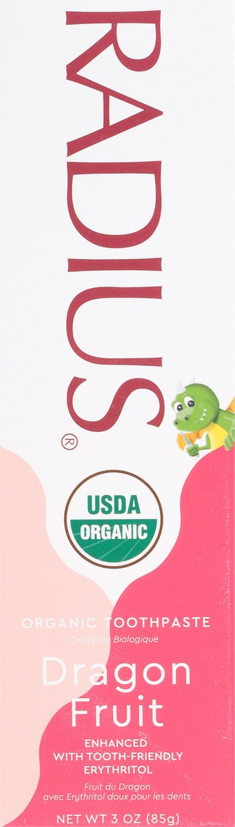slide 4 of 9, Radius Organic Dragon Fruit Toothpaste 3 oz, 3 oz