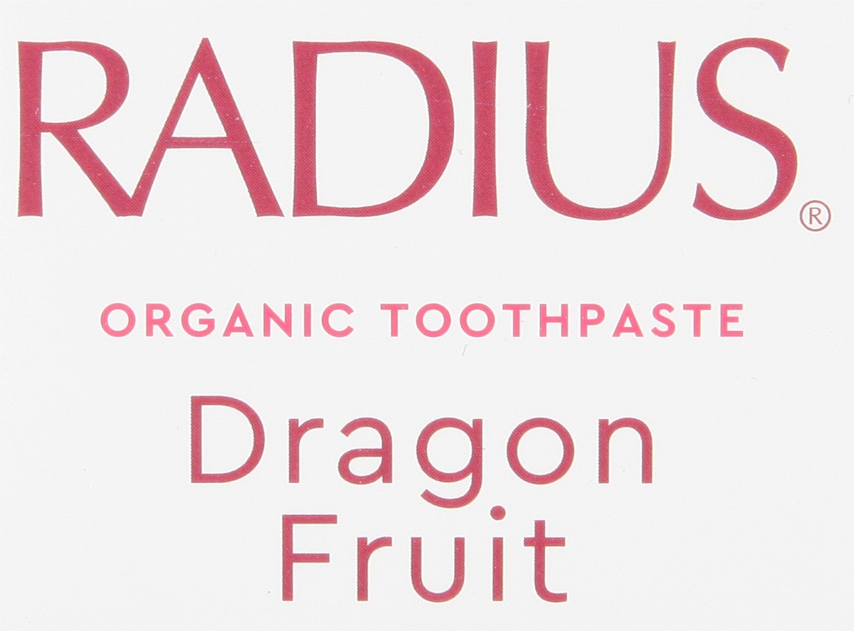 slide 8 of 9, Radius Organic Dragon Fruit Toothpaste 3 oz, 3 oz