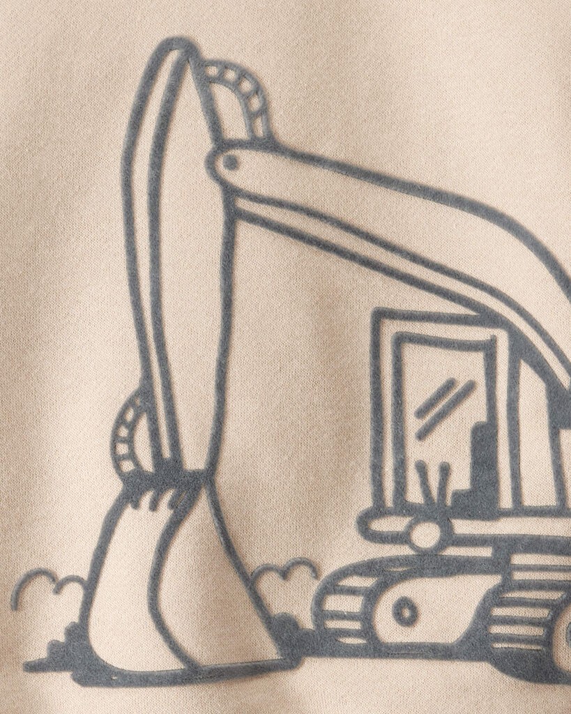 slide 3 of 6, Carter's Carters Baby Boy 2-Piece DayDream Fleece Construction Long-Sleeve Tee & Pant Set Grey/Beige 12M, 2 pc