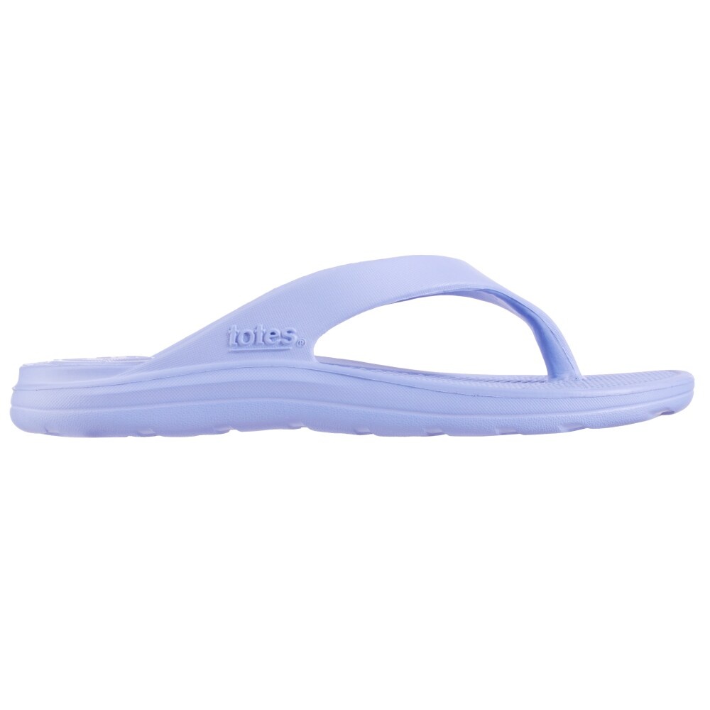 slide 1 of 1, totes Womens Sol Bounce Ara Thong Sandals - Purple, 1 ct