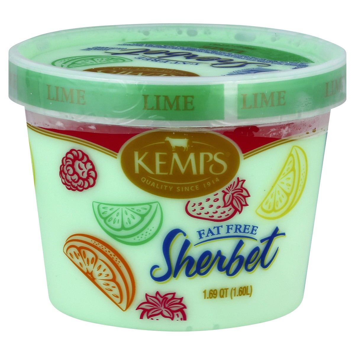 slide 2 of 4, Kemps Lime Sherbet, 54 oz