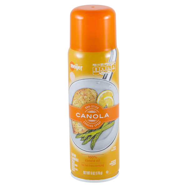 slide 1 of 2, Meijer Canola Cooking Spray, 6 oz