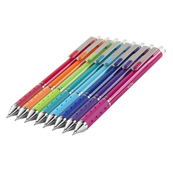 Tul Retractable Gel Pens, Medium Point, 0.7 Mm, Assorted Barrel Colors,  Assorted Candy Ink Colors, Pack Of 14 Pens 14 ct