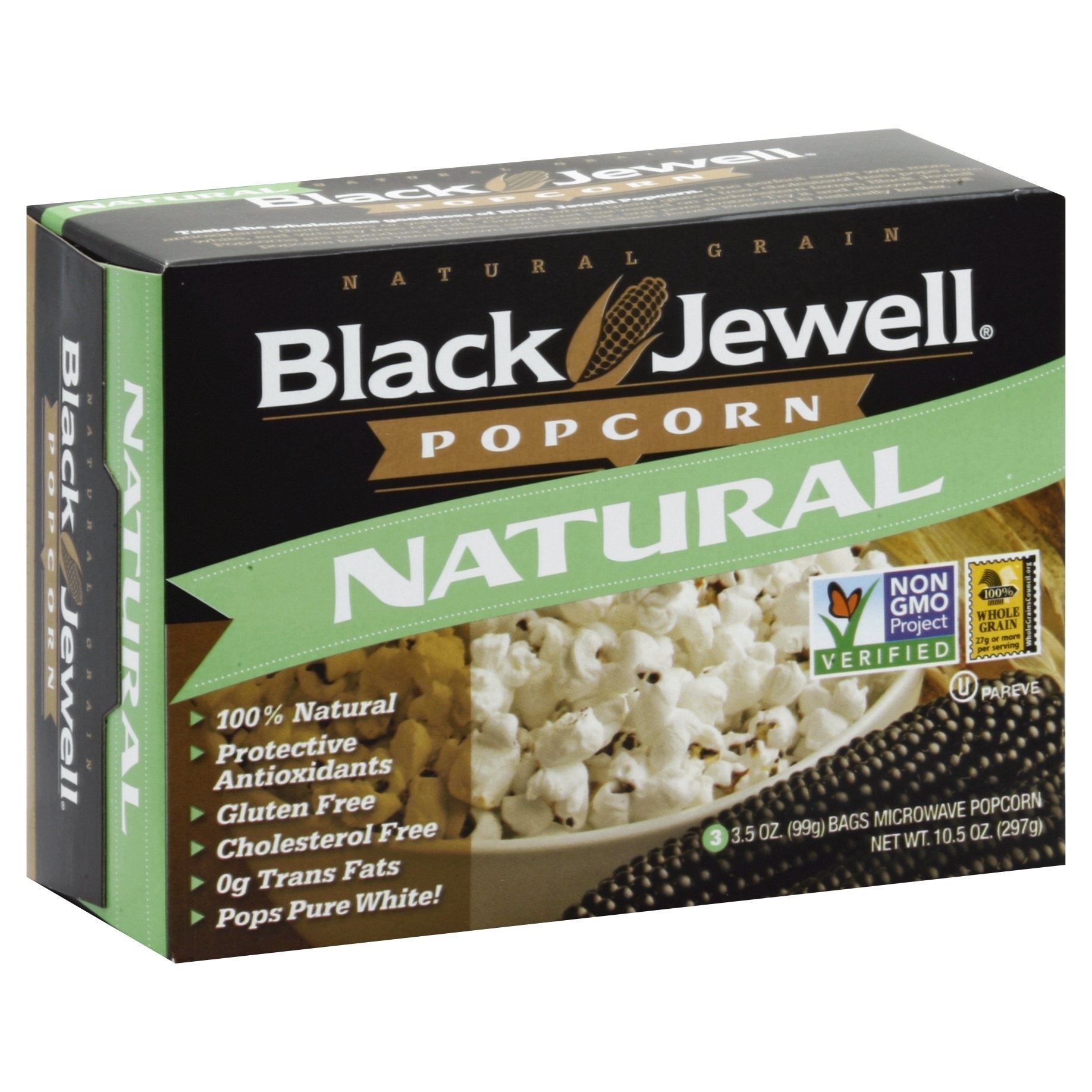 slide 1 of 1, Black Jewel Micro Natural Popcorn, 3 ct; 10.5 oz