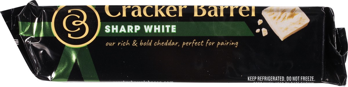 slide 7 of 11, Cracker Barrel Sharp White Cheddar Cheese, 8 oz Block, 8 oz