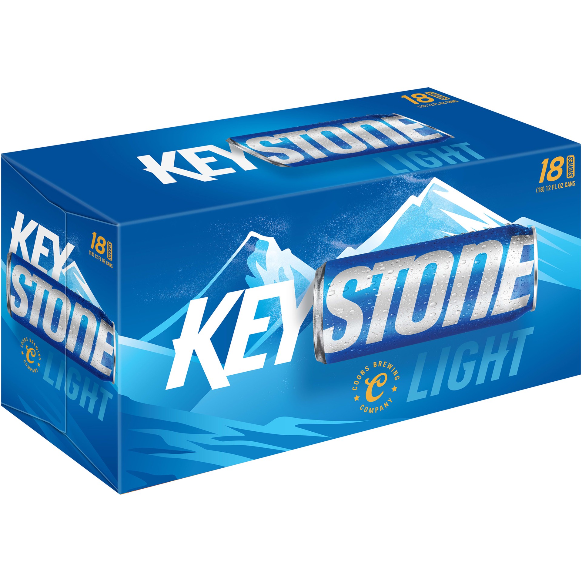 slide 1 of 3, Keystone Light Beer, 18 ct; 12 oz