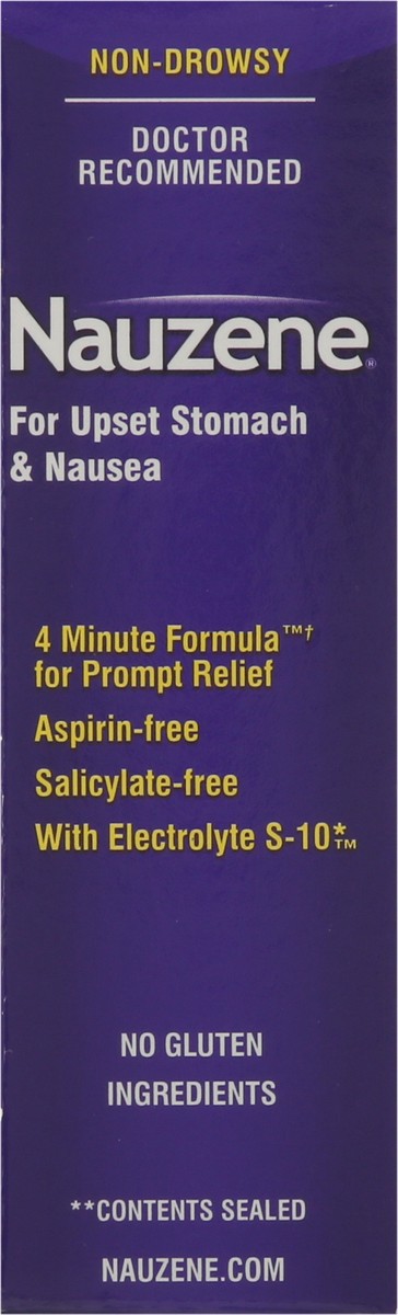 slide 7 of 9, Nauzene Non-Drowsy Wild Cherry Flavor Upset Stomach & Nausea 42 Chewable Tablets, 42 ct