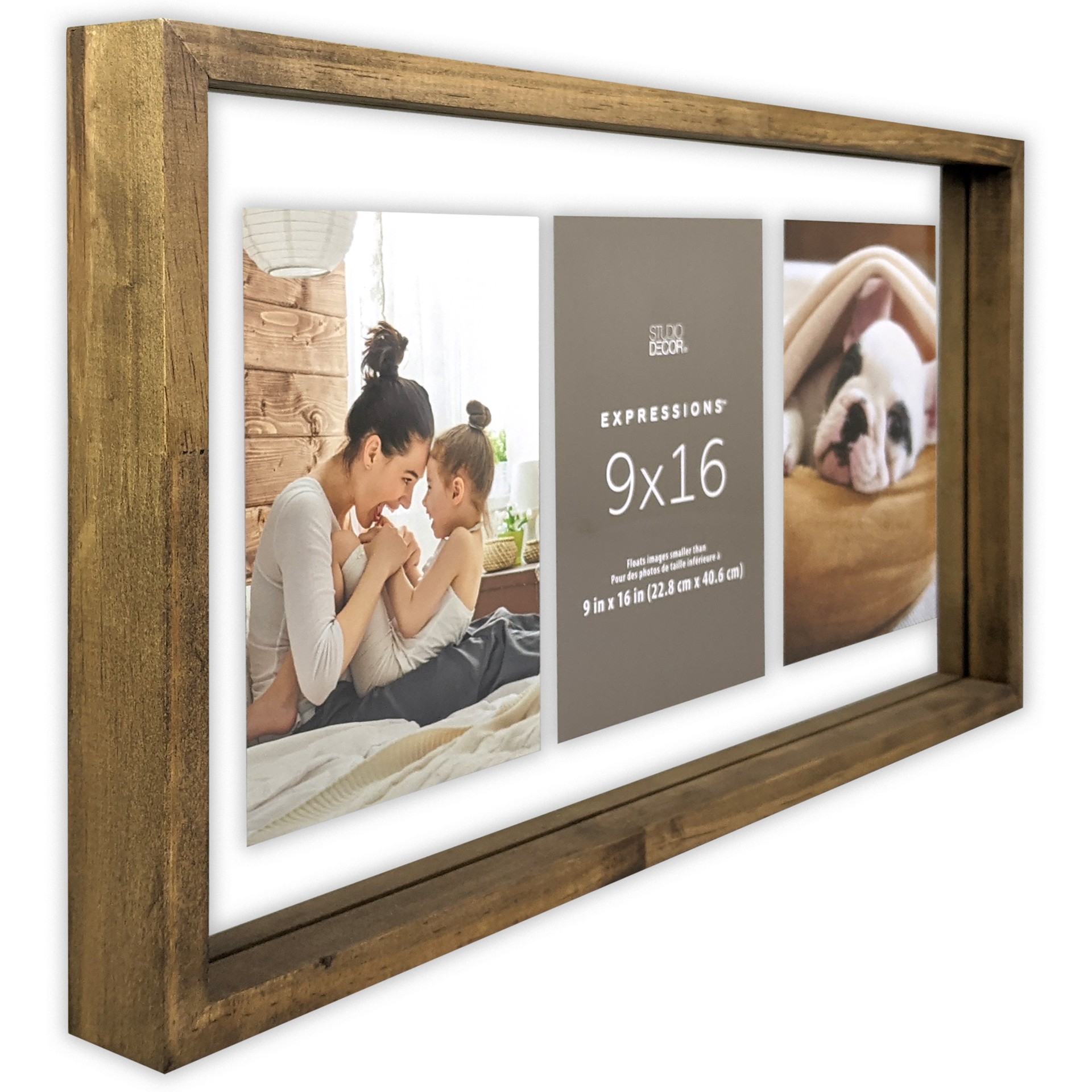 slide 3 of 4, Expressions 9" X 16" Wood Float Frame By Studio Decor, 9 in x 16 in
