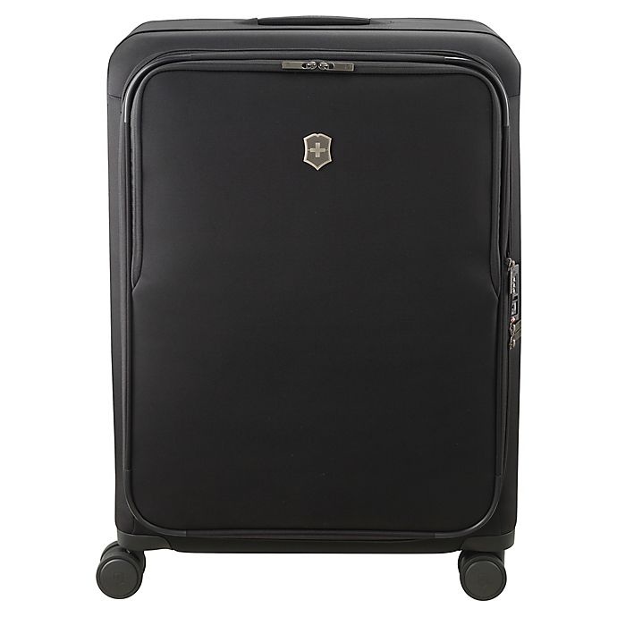 slide 2 of 6, Victorinox Swiss Army Connex Spinner Checked Luggage - Black, 28 in