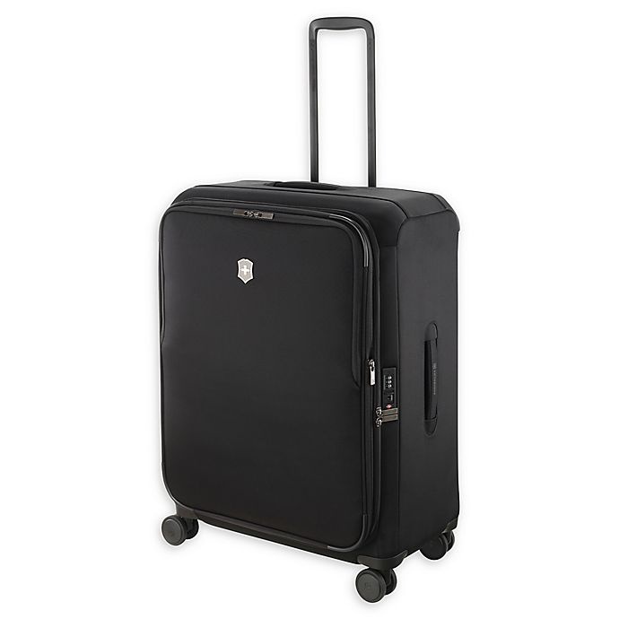 slide 1 of 6, Victorinox Swiss Army Connex Spinner Checked Luggage - Black, 28 in