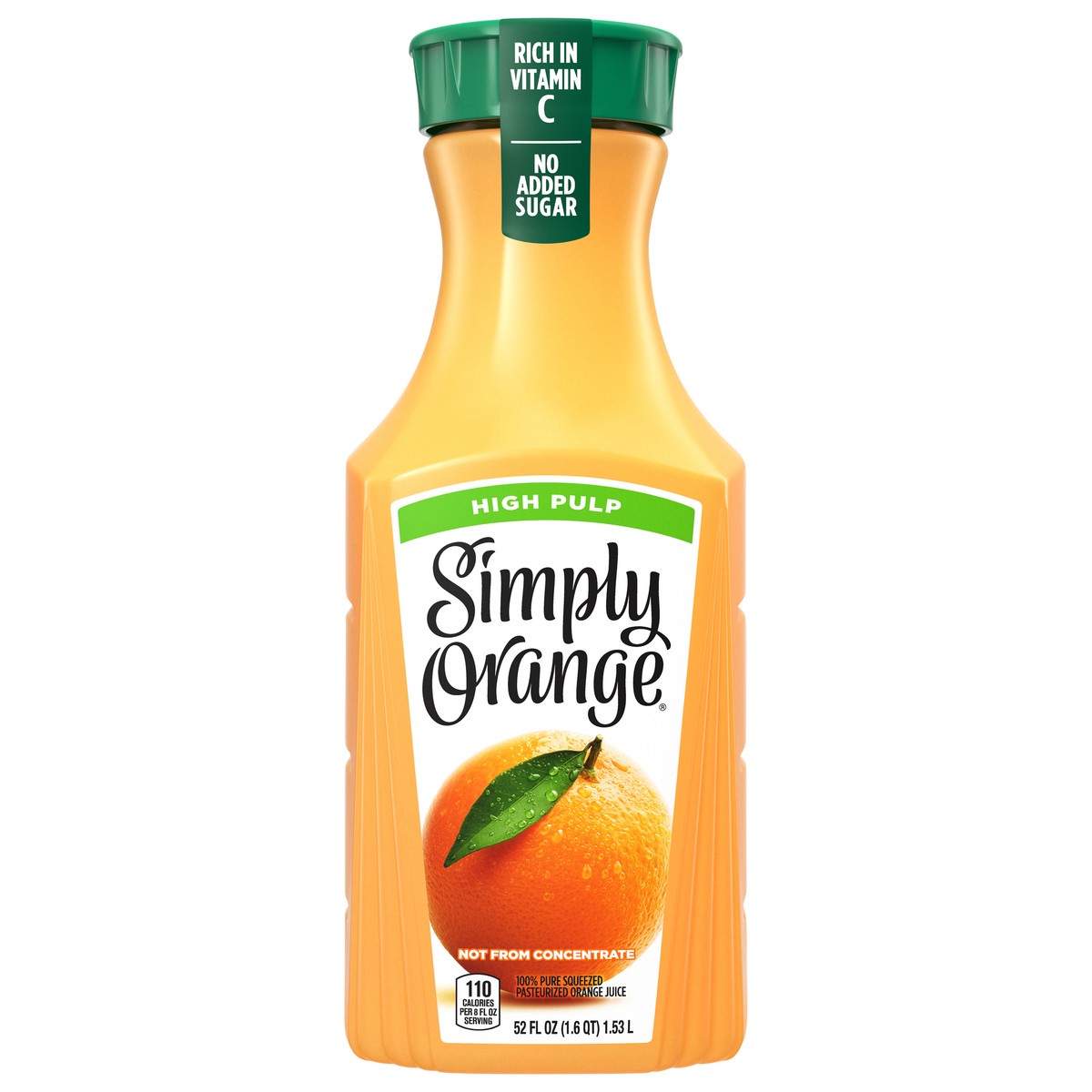 slide 1 of 12, Simply Juice Orange High Pulp, 52 oz