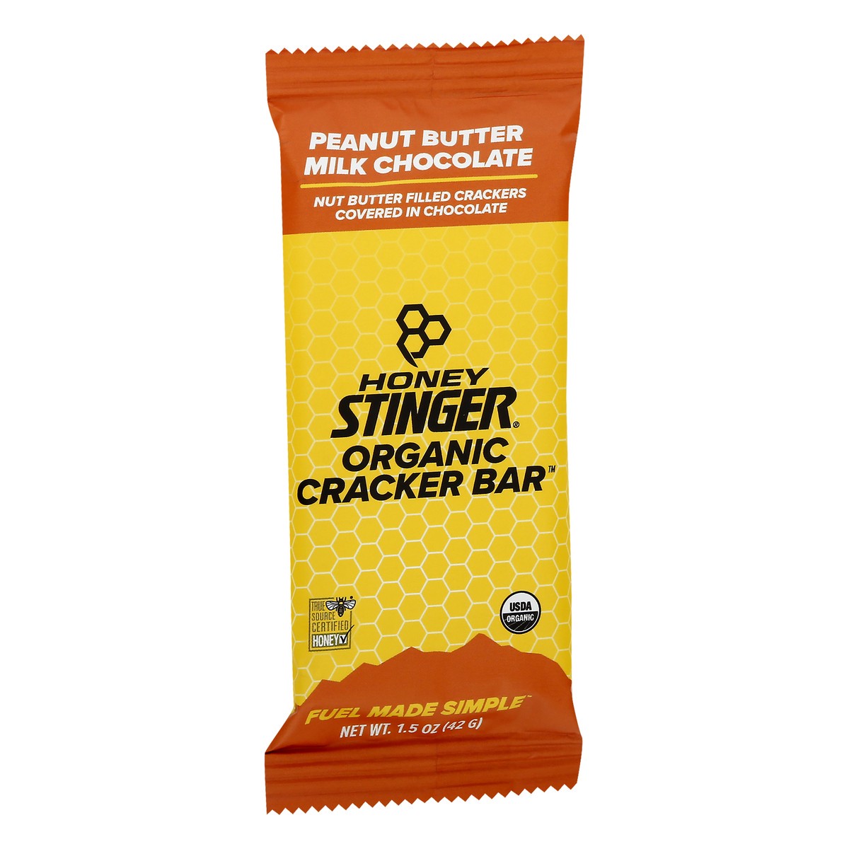 slide 4 of 10, Honey Stinger Organic Peanut Butter Milk Chocolate Cracker Bar 1.5 oz, 1.5 oz